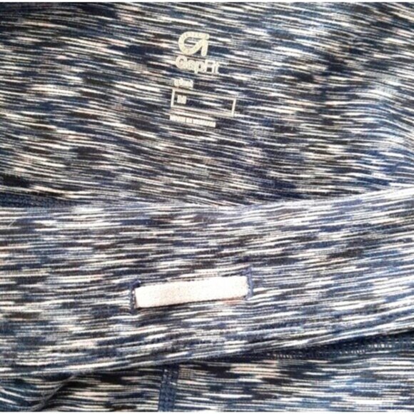 GAP \ Fit Athletic Crop Leggings Marled Patern Regular Blue Sz M - Picture 10 of 10